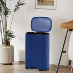 FDW | 13 Gallon Trash Can with Lid | Deep Blue | Fingerprint-Proof | Made of - Image 2