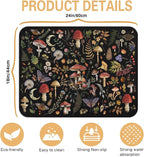 Kitchen Countertop Dish Drying Mat, Super Absorbent Coffee Bar Mat - Image 5