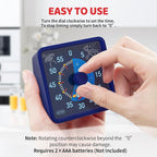 Secura 60-Minute Visual Timer for Kids, Time Clocks, Countdown Timer for Office - Image 3