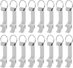 cnomg 16 pcs Metal Bottle Opener, Split Key Ring Chain Keychain Bulk Aluminum - Image 6