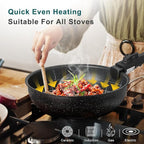 NEWBULIG 12-Piece Nonstick Cookware Set, Detachable Handle Pots and Pans - Image 4
