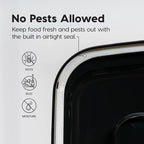 IRIS USA Dog Food Storage Container 22 lbs, WeatherPro Made in USA, Airtight - Image 7