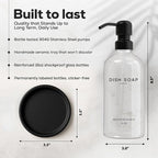 Glass Dish Soap Dispenser for Kitchen Sink by Brighter Barns - Image 3