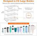 Lifewit Stackable Bottle Storage Organizer, Large Slot Water Bottle Tumbler Cup - Image 2