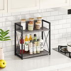 Giikin Coffee Bar Accessories, 2 Tier Spice Rack - Image 4