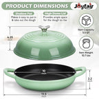 Bread Dutch Oven for Sourdough Baking, Joyfair Enameled Cast Iron Dutch Oven Pot - Image 7