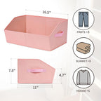 Homsorout Closet Baskets for Shelves Trapezoid - Image 2