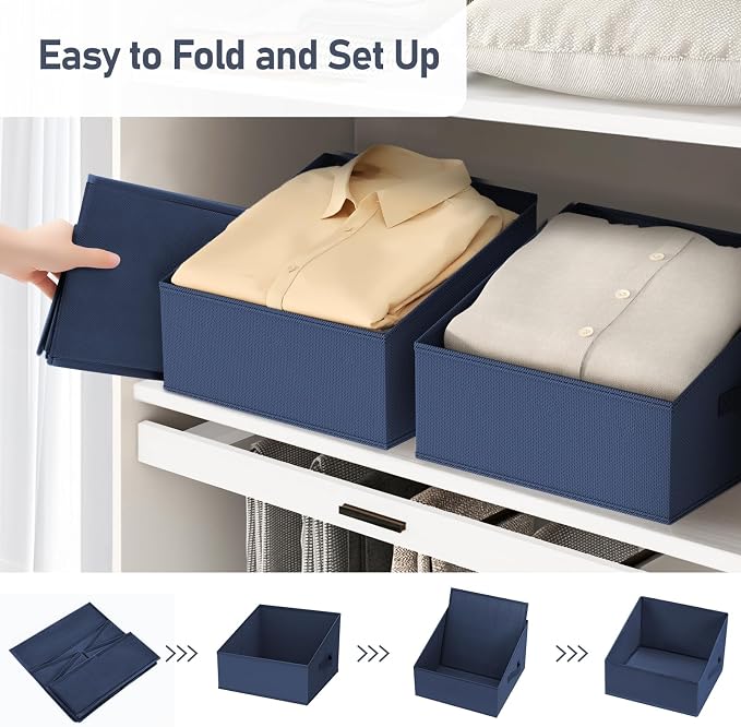 DIMJ Closet Storage Bins 12 Pack - Image 4