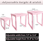 Svartur Adjustable Locker Shelf Pink Height and Width Adjustable Locker - Image 3