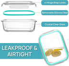 Vtopmart 5 Pack 35oz Glass Food Storage Containers - Image 6