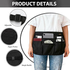 BOHARERS Black Waitress Apron 7 Pockets Server Apron - Image 3