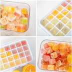 Ice Cube Tray with Lid and Bin, Ice Cube Pop Out Tray, Ice Cube Trays - Image 6