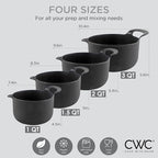 COOK WITH COLOR Nesting Plastic Mixing Bowl Set with Pour Spouts and Handles - Image 4