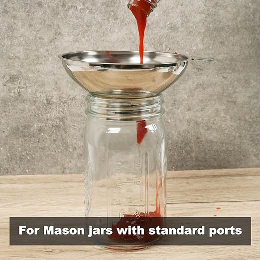 Serinar Canning Funnel with Stainless Steel Filter - Image 5