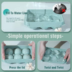 WIBIMEN Large Ice Cube Molds, Big Round Whiskey Ice Cube Trays - Image 3