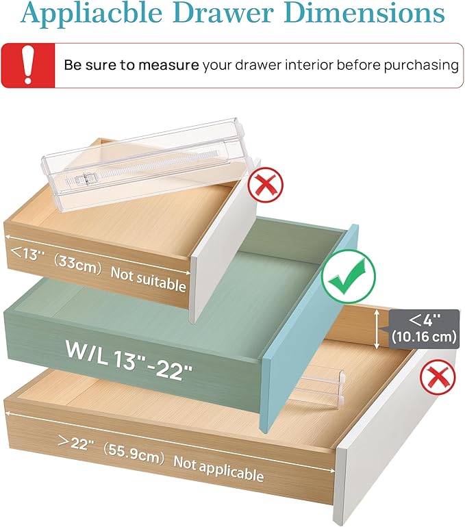 Vtopmart 12 Pack Drawer Dividers - Image 2