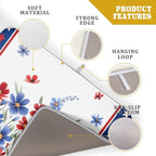 4th of July Dish Drying Mats for Kitchen Counter Summer Flowers Patriotic - Image 4