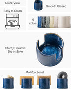 Zoeeker Kitchen Sponge Holder, Ceramic Sponge Organizer Scrubby Holder Sink - Image 2
