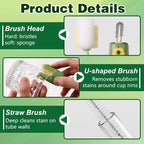 5 in 1 Bottle Cleaning Brush Set, 2026 Multifunctional Lid Brush Cleaning Tool - Image 6