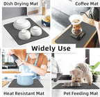 LOPNUR Kitchen Dish Drying Mat, Diatomite Coffee Mat, Super Absorbent Dish - Image 7