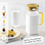 40 oz, 1.2Liter Square Glass Pitcher - Image 3