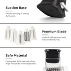 X Home 5-in-1 Rotary Cheese Grater - Image 5