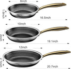 FogDream 8, Honeycomb Hybrid Nonstick Skillet - Image 6