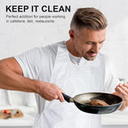 MT Products 2 Mil White Disposable Poly Aprons 46"x28" - Image 4