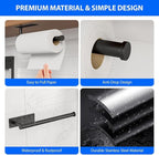 Paper Towel Holder Under Cabinet, Self-Adhesive, No Drilling, Stainless Steel - Image 3
