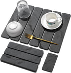 Small Stone Dish Drying Mat for Kitchen Counter, Foldable Water Absorbing by linidcoudhome