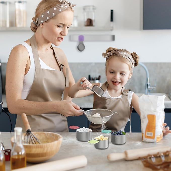 Magnetic Measuring Cups, 5 Stainless Steel Nesting Measuring Cup Set - Image 5