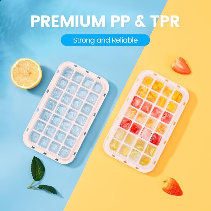 PHINOX Ice Cube Tray with Lid and Bin, Ice Trays - Image 6