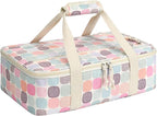 Corduroy Casserole Carrier, Insulated Lasagna Lugger by MIAOJIE