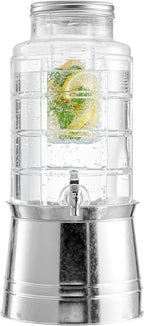 Style Setter Patchwork Beverage Dispenser Cold Drink Dispenser w/ 2.4-Gallon by Stylesetter