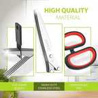 Herb Scissors with 5 Blades & Cleaning Kit, Stainless Steel Kitchen Shears - Image 3