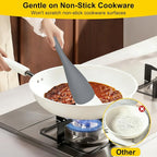 Beijiyi 3 Pack Silicone Cooking Spoons, 12.6 In Multifunction Spatula Spoon - Image 5