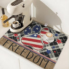4th of July Dish Drying Mat 24x18 Inch, Patriotic Drying Mat - Image 7