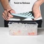 Ice Cube Trays with Lid and Bin, 0.8 IN Small Round Ice Cube Mold - Image 6