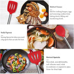 Silicone Cooking Utensil Set, Kitchen Utensils 26 Pcs Set, Non-stick Heat - Image 6