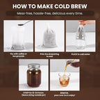 Cold Brew Bags, 8 * 12 Inch Fine Mesh Drawstring Pouches, Fits Mason Jars & - Image 6