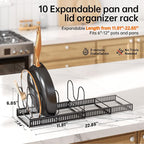 MUDEELA 2 Pack Pots and Pans Organizer Rack - Image 2