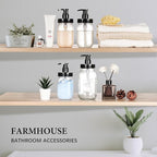 Amolliar Plastic Mason Jar Soap Dispenser - Image 5
