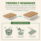 Metflavor 6 Pack Natural Kitchen Sponges, Biodegradable Non-Scratch Cellulose - Image 7