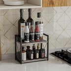 Giikin Countertop Shelf Organizer, 2 Tier Kitchen Spice Rack - Image 2