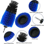 8 Pcs Drill Brush Attachment Set, Power Cleaning Scrub Brush Kit - Image 3