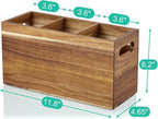 ALELION Acacia Wood Utensil Holder Organizer - Image 7