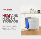 Rev-A-Shelf RV-18KD-11RC-S Double Pullout Trash Can - Image 5