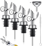 Tioncy 4 Pieces Weighted Stainless Steel Pourers Olive Oil Spout Olive Oil by Tioncy