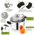 5 Quart 3-Ply Cooking Stock Pot - Image 3
