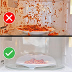 HOVER COVER Magnetic Splatter Cover, 12-Inch Clear BPA-Free Food Lid, Vented - Image 5
